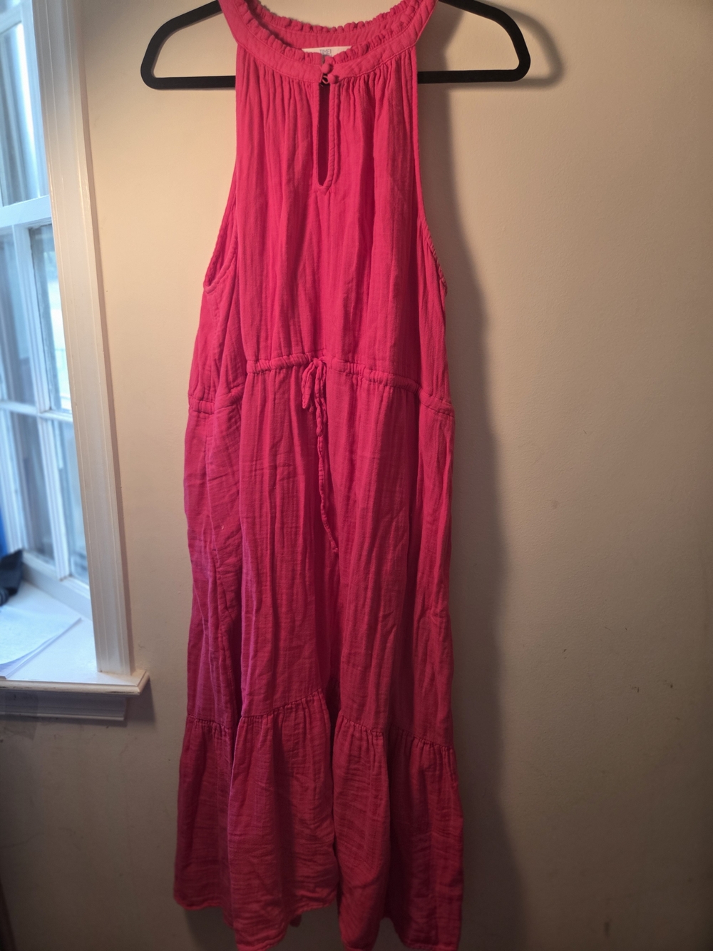 Time and Tru Pink Gauze Maxi Dress Xl